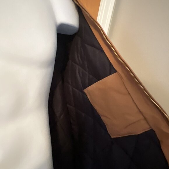 Carhartt Duck Jacket J-140 Brown 3XL Tall Hooded NWT USA - Picture 7 of 8